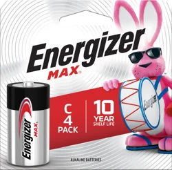 Energizer Max C Alkaline Batteries 4 Each