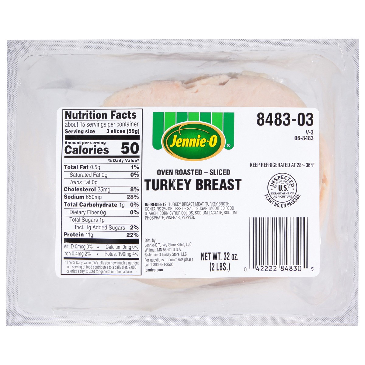 slide 2 of 14, Jennie-O Sliced Oven Roasted Turkey Breast 32 oz, 32 oz