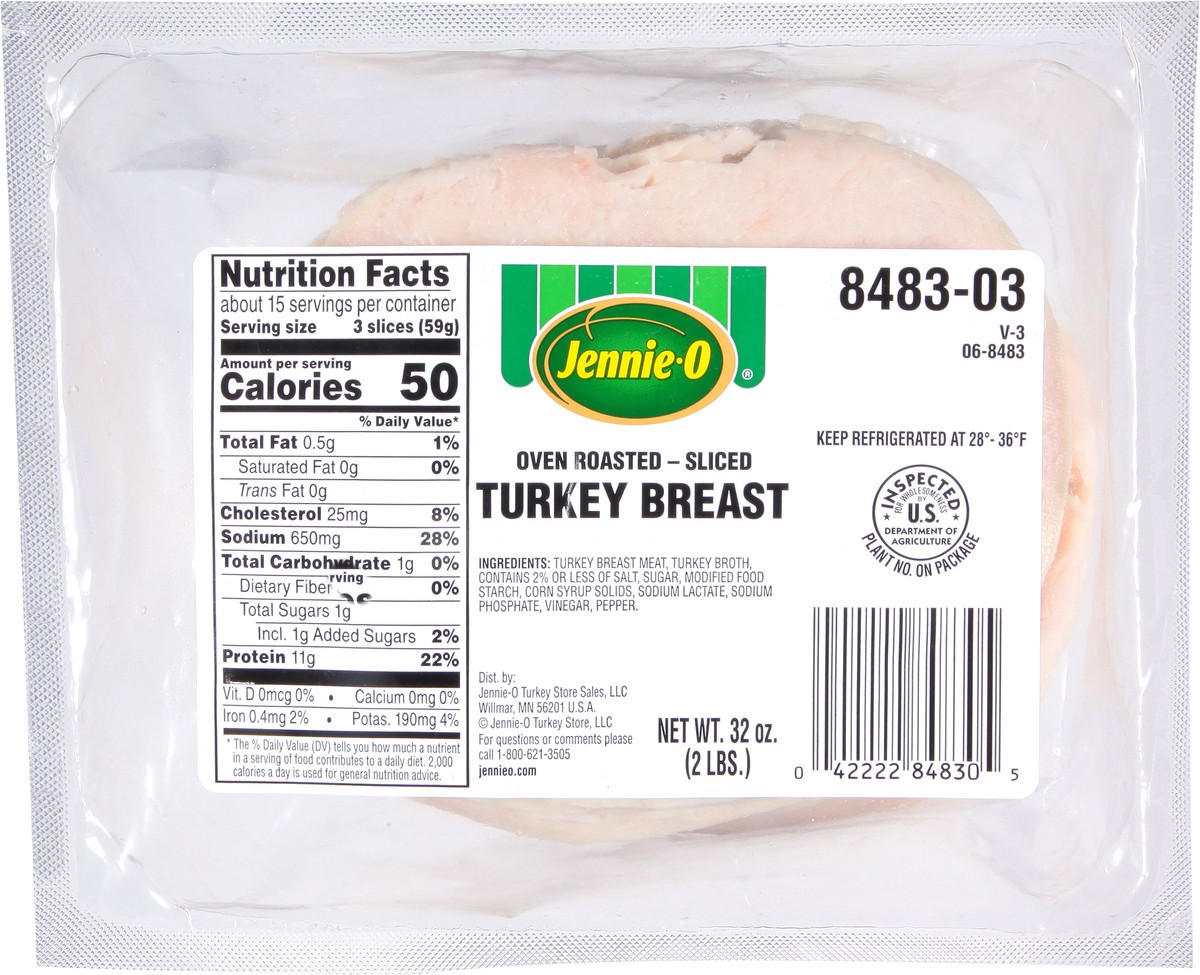 slide 1 of 14, Jennie-O Sliced Oven Roasted Turkey Breast 32 oz, 32 oz