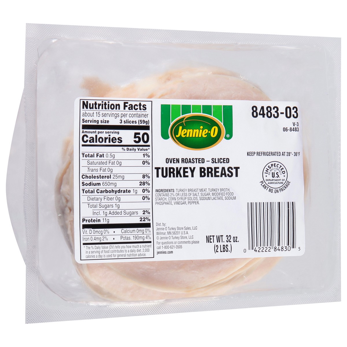 slide 14 of 14, Jennie-O Sliced Oven Roasted Turkey Breast 32 oz, 32 oz