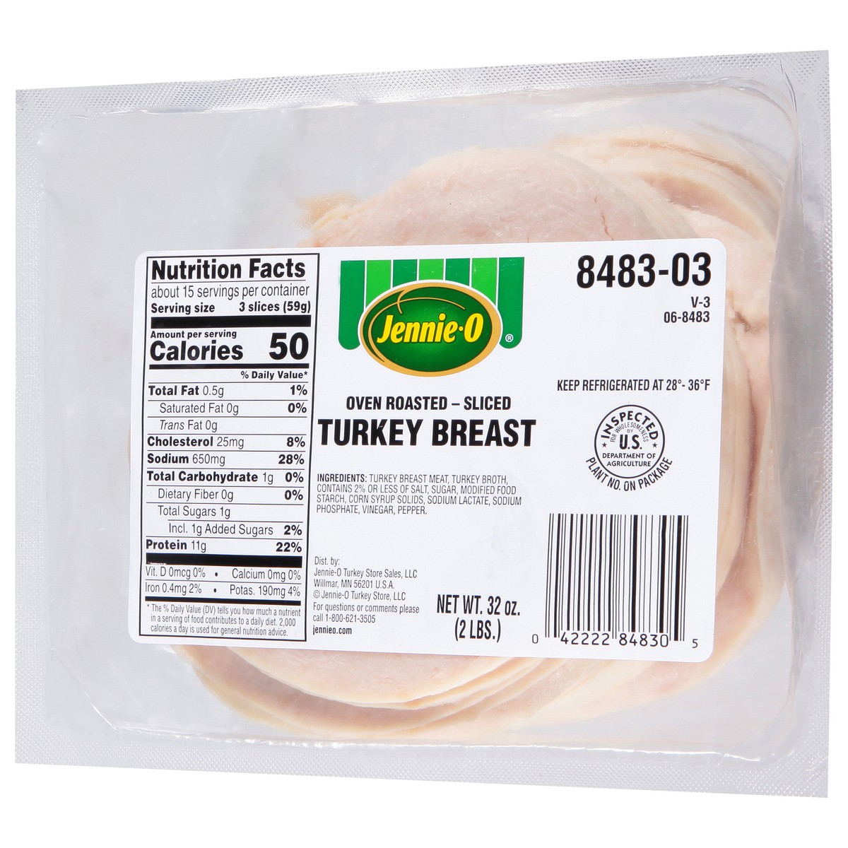 slide 7 of 14, Jennie-O Sliced Oven Roasted Turkey Breast 32 oz, 32 oz