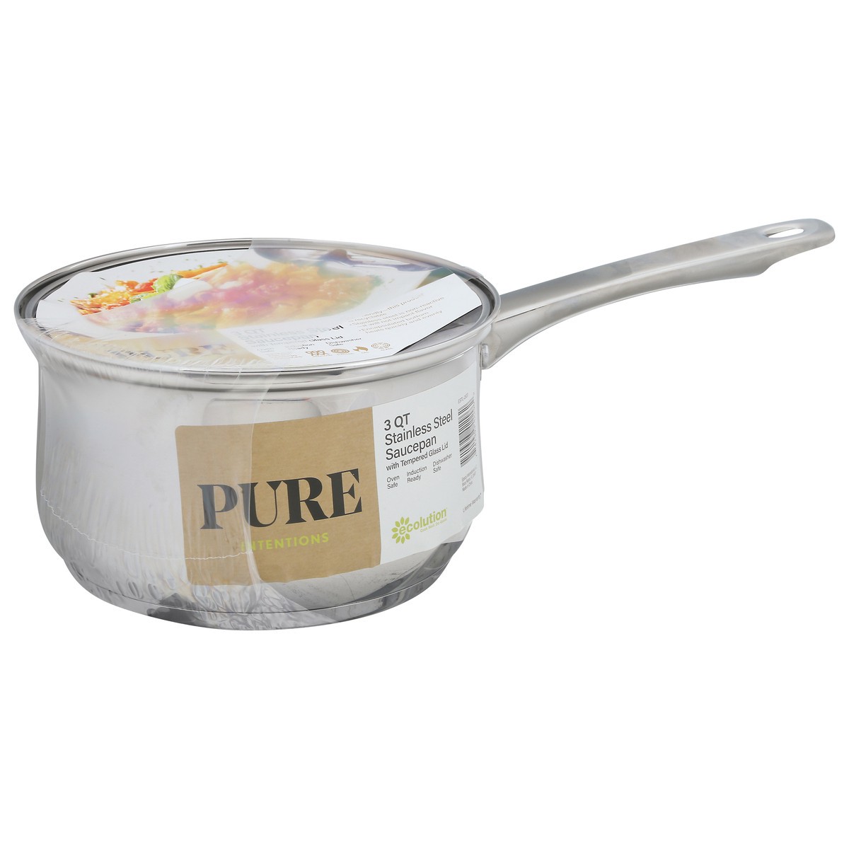 slide 7 of 11, Ecolution 3 Quart Stainless Steel Saucepan 1 ea, 1 ct