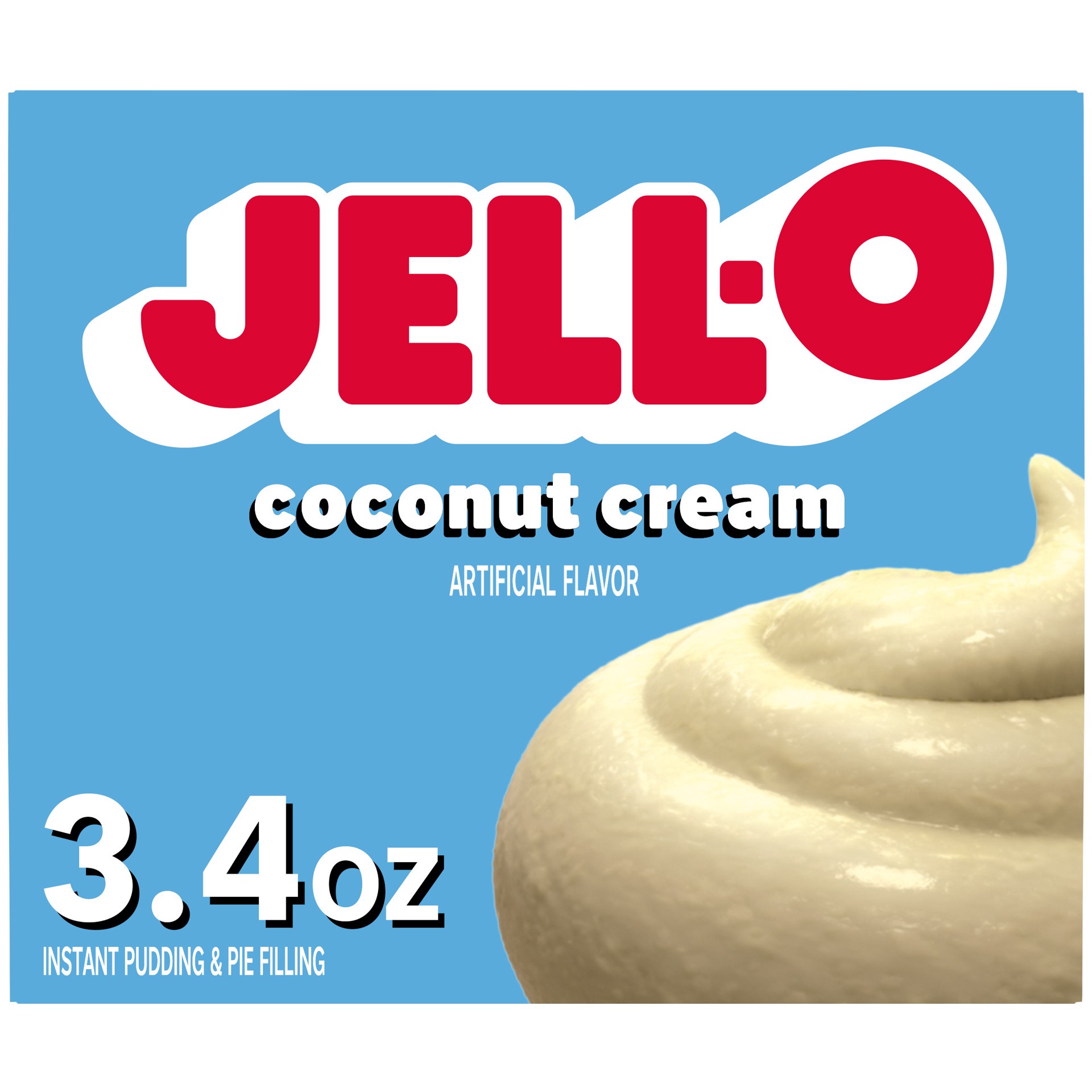 slide 1 of 5, Jell-O Coconut Cream Artificially Flavored Instant Pudding & Pie Filling Mix, 3.4 oz Box, 3.4 oz