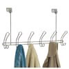 slide 6 of 9, InterDesign Classico Satin Nickel Over The Door Hook Rack, 6 Hooks, 1 ct