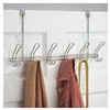 slide 5 of 9, InterDesign Classico Satin Nickel Over The Door Hook Rack, 6 Hooks, 1 ct