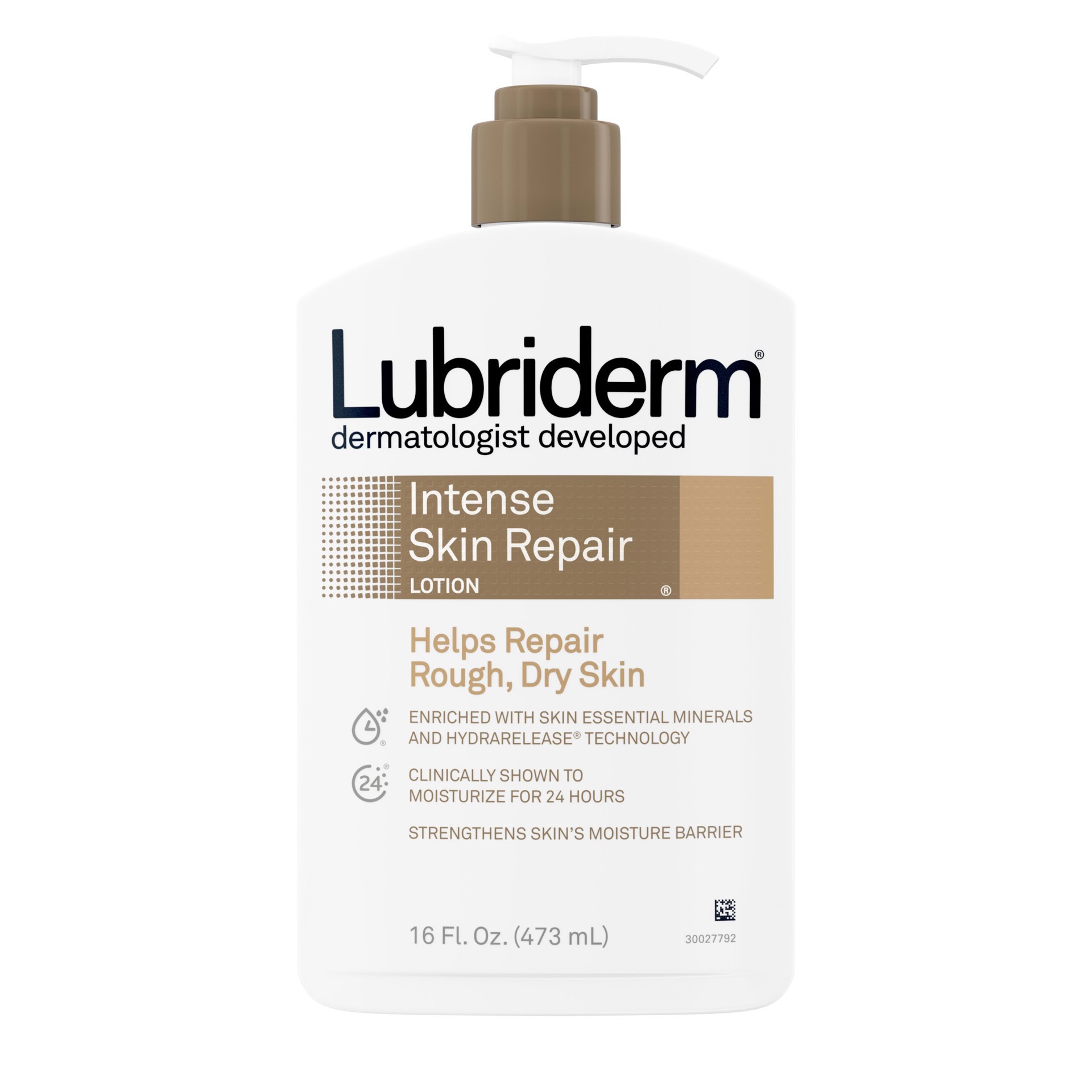 slide 1 of 7, Lubriderm Intense Dry Skin Repair Lotion with Hydrarelease Technology for Repair of Rough, Dry Skin, Fast Absorbing Intensely Hydrates to Restore Dry Skin, 16 fl. oz, 16 fl oz