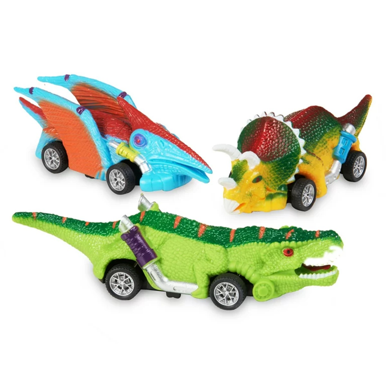 slide 2 of 3, Thiria Dino Wheelz 3pk Assortment, 3 ct