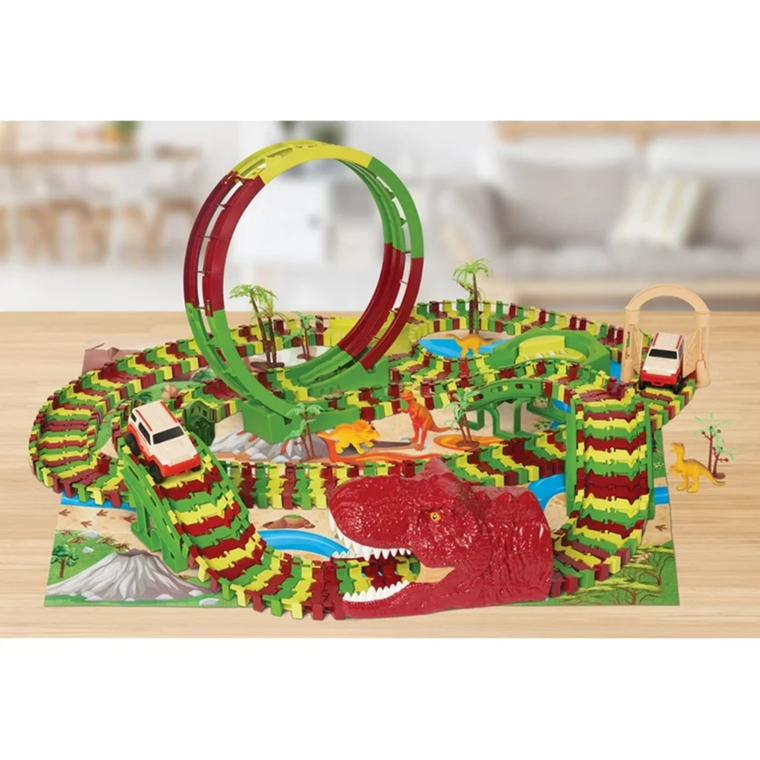 slide 2 of 2, Thiria Dino Park Vehicle Set, 1 ct