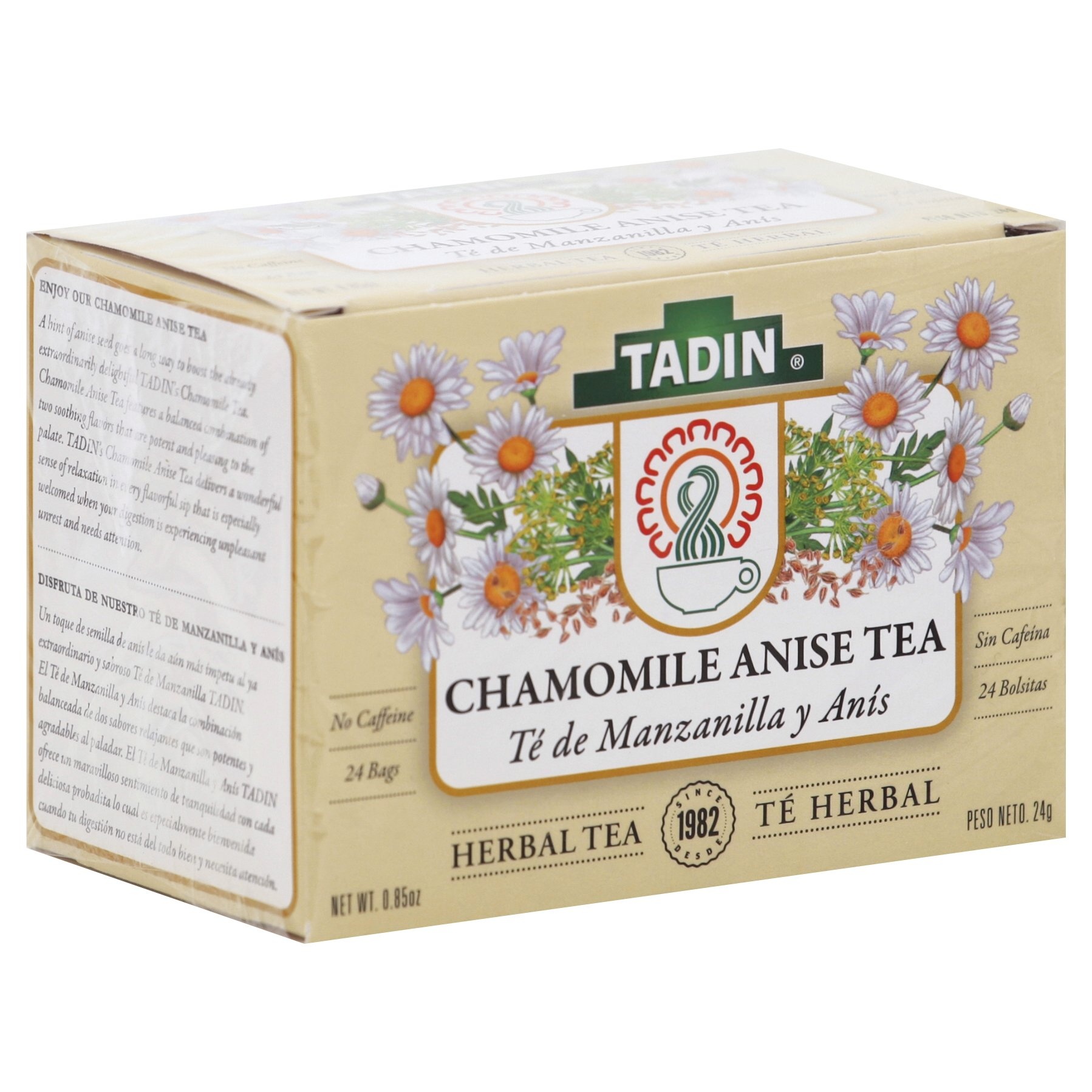 slide 1 of 1, Tadin Manzanilla Herbal Chamomile Tea, 24 ct