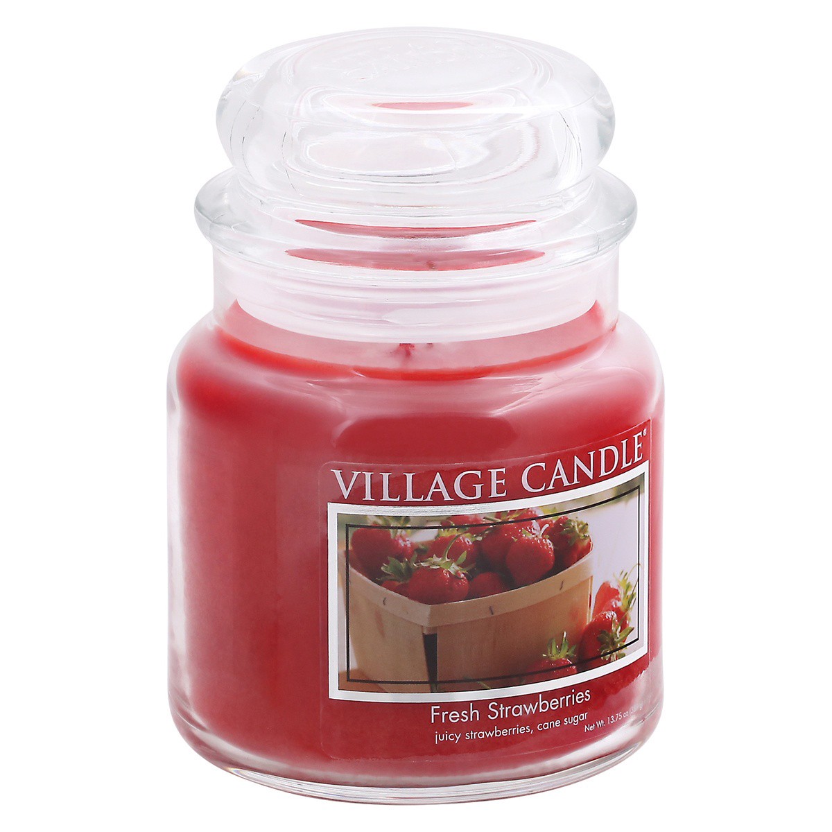 slide 2 of 9, Village Candle Fresh Strawberries Candle 1 ea, 13 oz