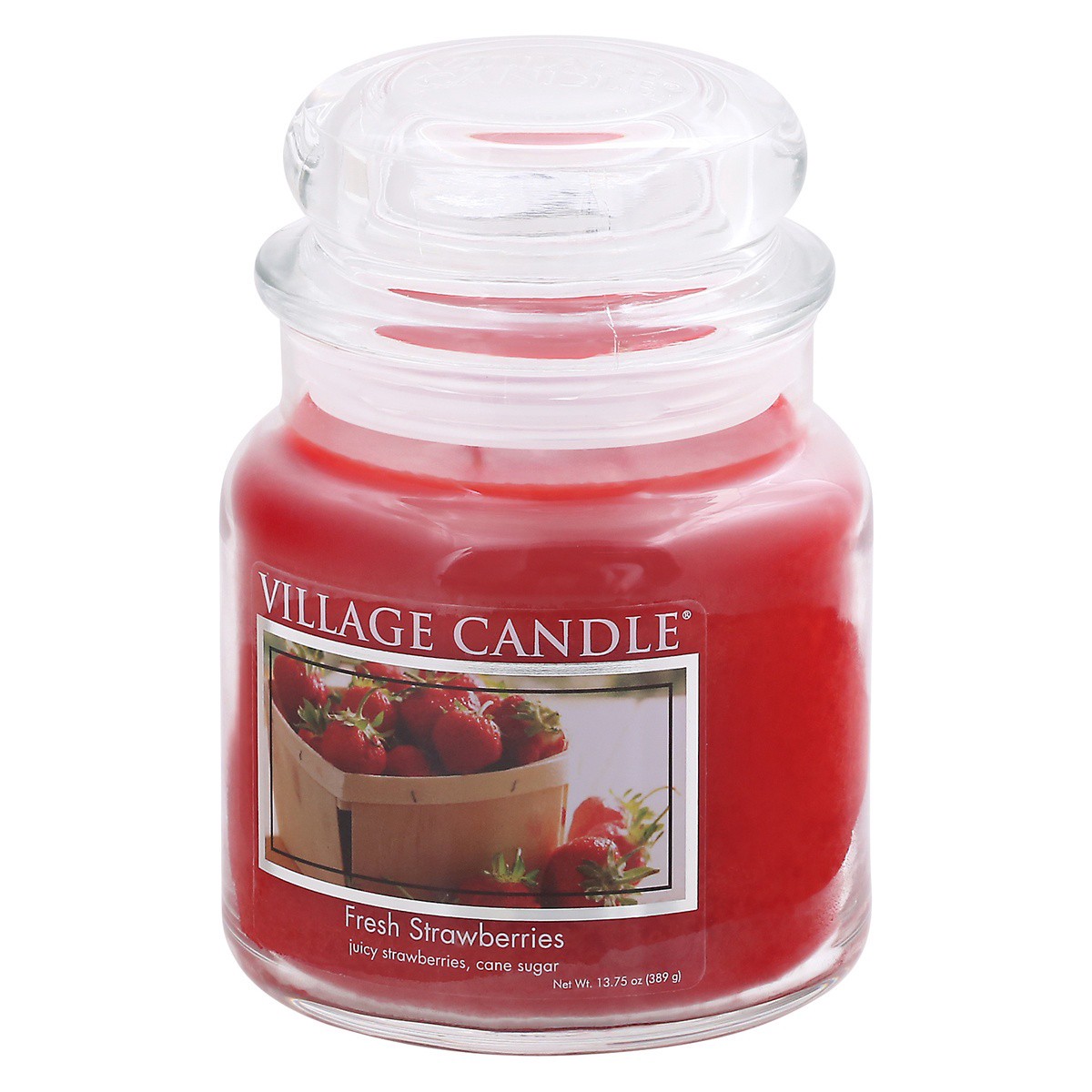 slide 3 of 9, Village Candle Fresh Strawberries Candle 1 ea, 13 oz