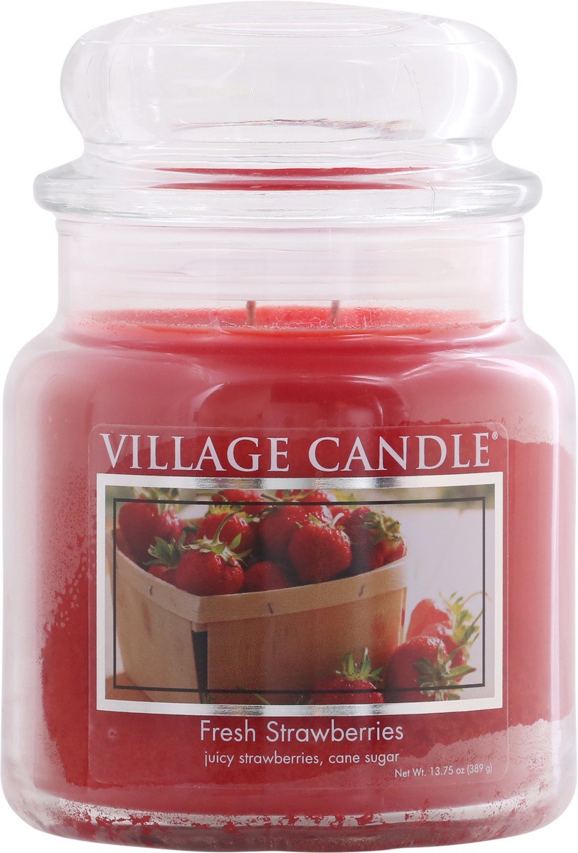 slide 6 of 9, Village Candle Fresh Strawberries Candle 1 ea, 13 oz