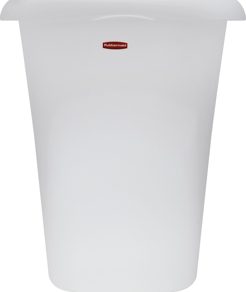 slide 4 of 4, Rubbermaid White Wastebasket, 1 ct