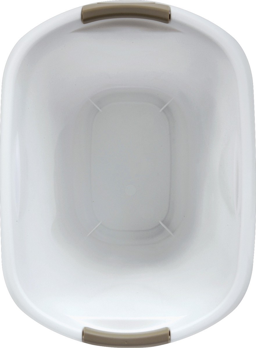 slide 3 of 4, Rubbermaid White Wastebasket, 1 ct