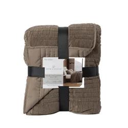 Velvet Rice Channel Quilt Set, Full/queen