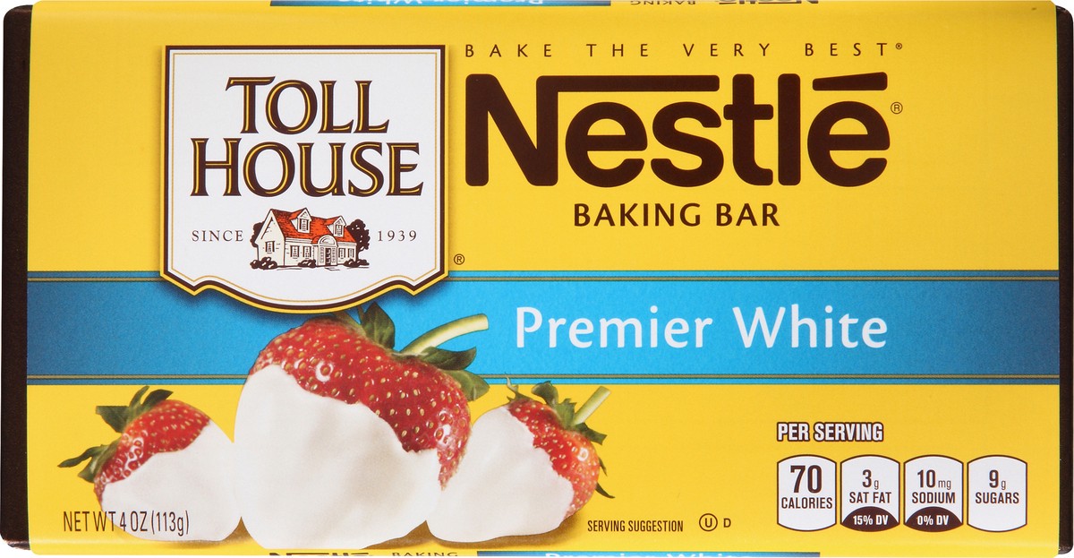 slide 2 of 8, Nestlé Nestle Toll House Premier White Chocolate Baking Bar, 4 oz