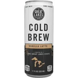 Great Lakes Vanilla Cold Brew Latte 11 oz
