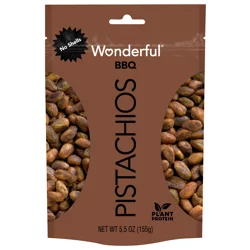 Wonderful Pistachios, No Shells BBQ Flavored Nuts, 5.5 Ounce Bag