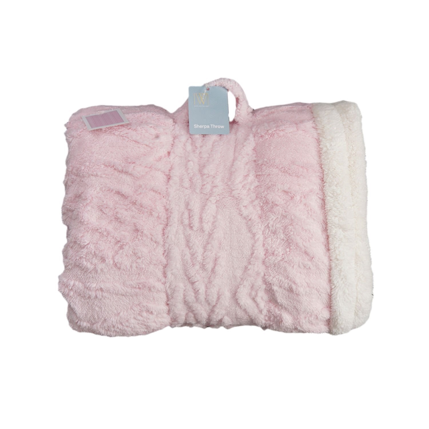 slide 1 of 3, WAYLAND SQUARE Jacquard Sherpa Throw, 1 ct