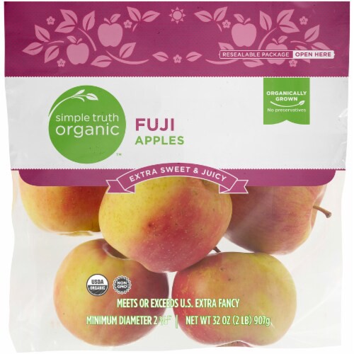 slide 1 of 2, Simple Truth Organic Fuji Apples Bag, 2 lb