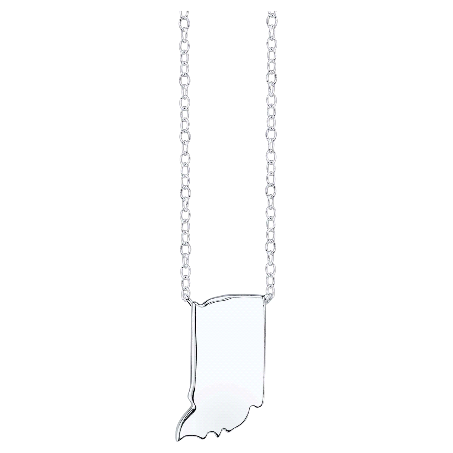 slide 1 of 1, LA ROCKS Little Luxuries Sterling Silver Indiana Pendant Necklace, 18 in