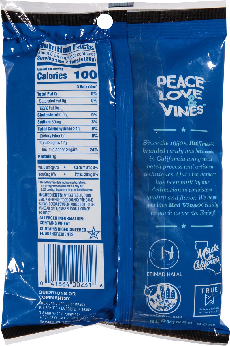slide 5 of 12, Red Vines Black Licorice Jumbo Twists, 8oz Bag, 8 oz
