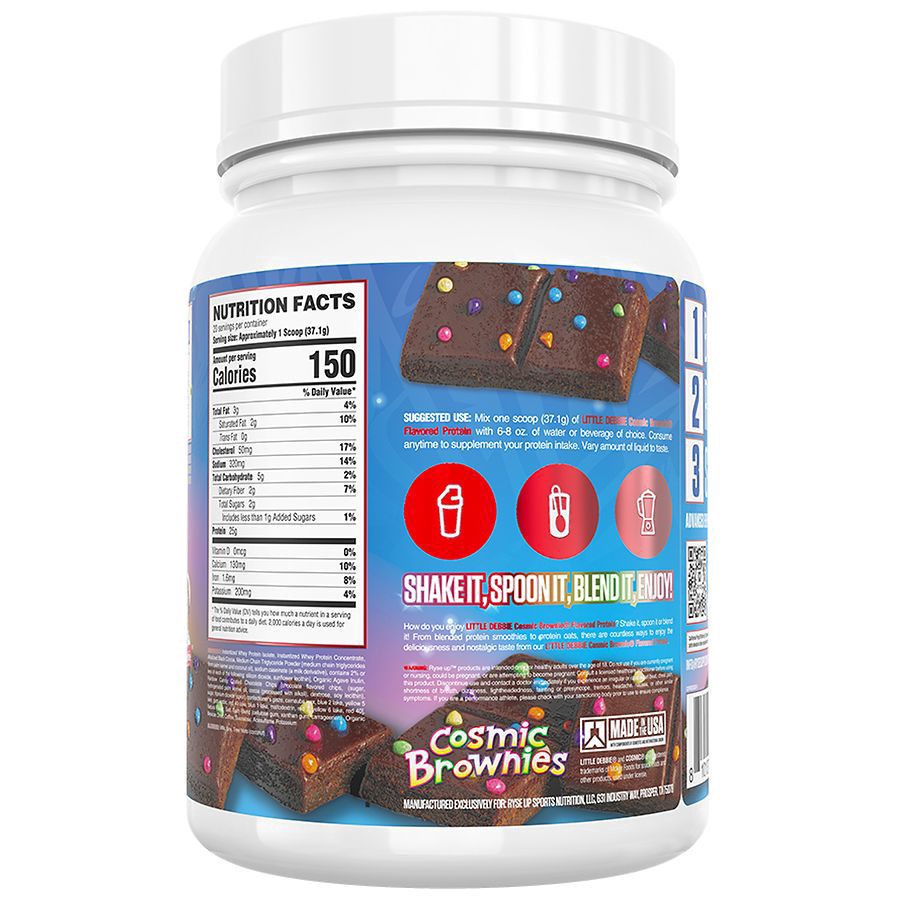 slide 4 of 4, Ryse Cosmic Prtn Powder Brownies, 26.2 oz