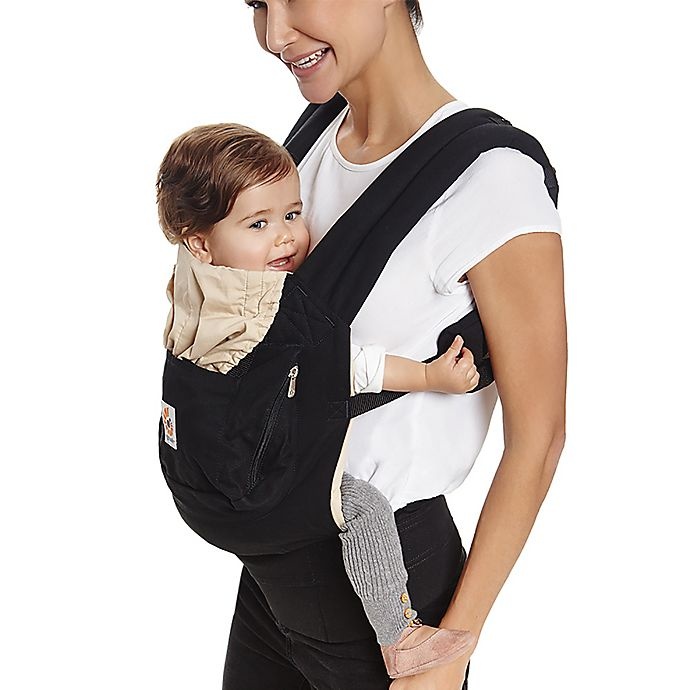 slide 2 of 4, Ergobaby Original 3-Position Baby Carrier - Black/Camel, 1 ct