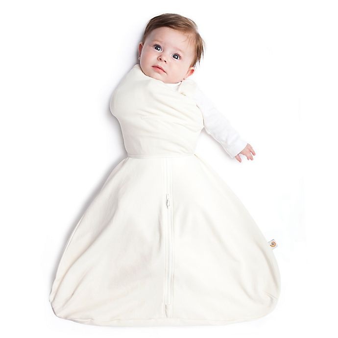 slide 4 of 5, Ergobaby 2-in-1 Elephant Themed Baby Sleeping Bag and Swaddle Set - Ivory, 1 ct