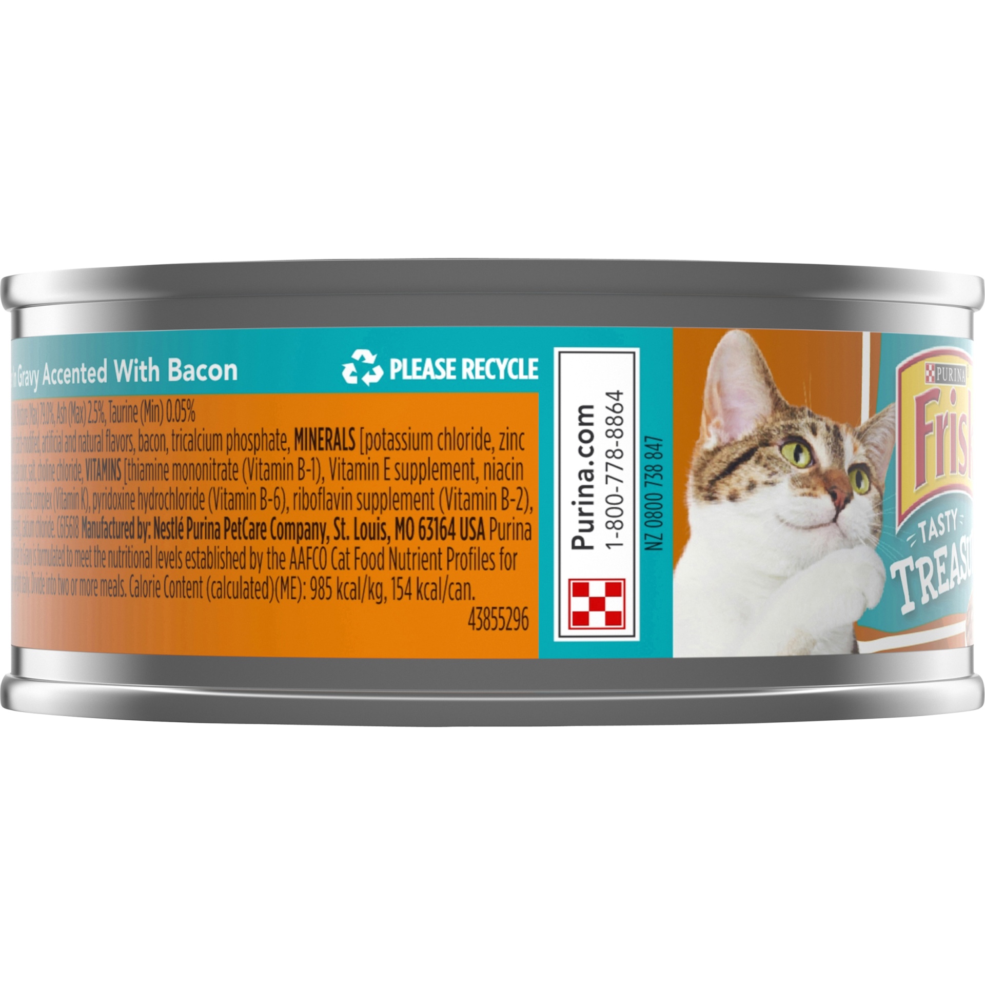 slide 2 of 7, Purina Friskies Tasty Treasures Chicken Dinner in Gravy Cat Food, 5.5 oz