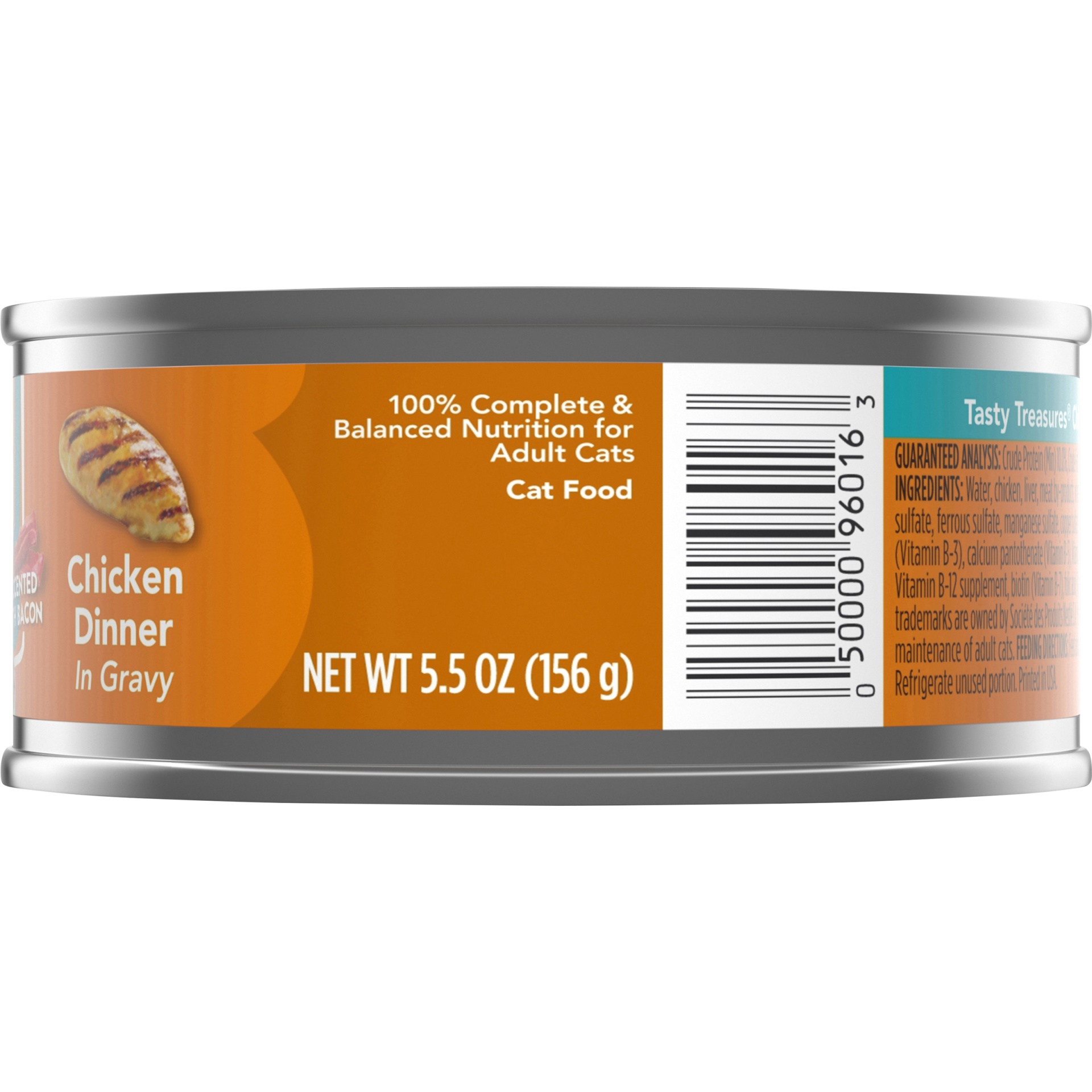 slide 3 of 7, Purina Friskies Tasty Treasures Chicken Dinner in Gravy Cat Food, 5.5 oz