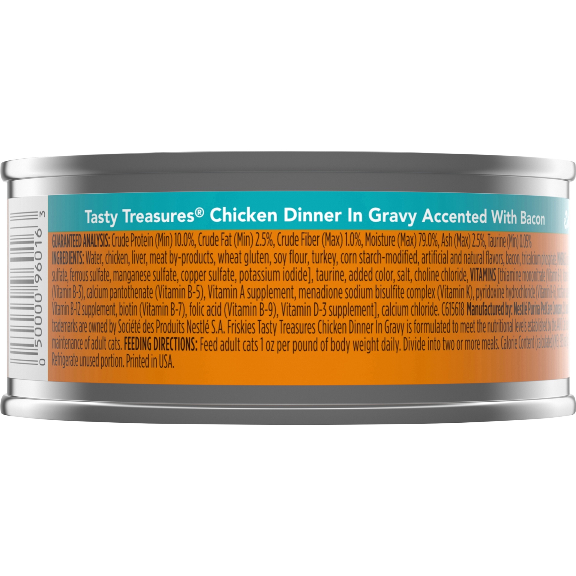 slide 4 of 7, Purina Friskies Tasty Treasures Chicken Dinner in Gravy Cat Food, 5.5 oz