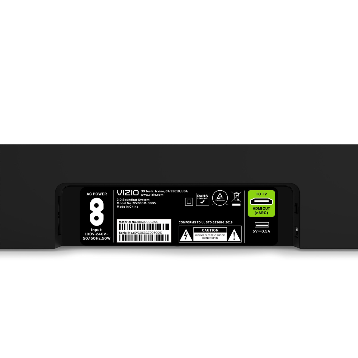 slide 5 of 29, Vizio 2.0 Soundbar with Dolby Atmos and DTS:X - (SV200M-08), 1 ct