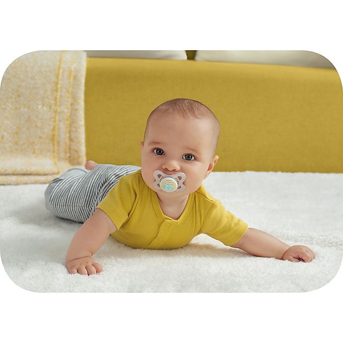 slide 7 of 14, MAM Attitude 0-6 Months Orthodontic Pacifiers - Grey/Yellow, 2 ct; 0-6 M