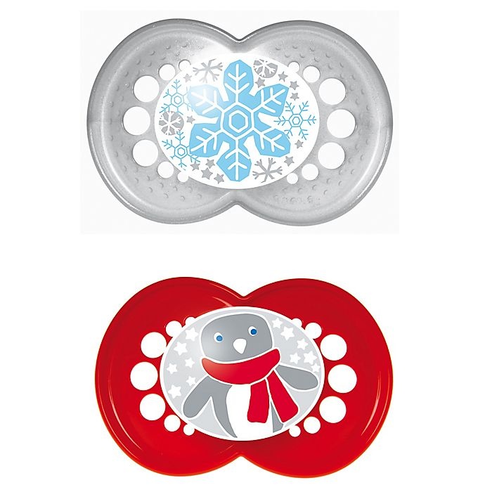 slide 1 of 5, MAM Holiday Pacifiers, 2 ct
