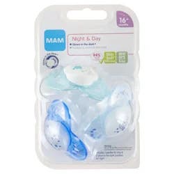 MAM 16+ Months Night & Day Pacifiers 3 ea