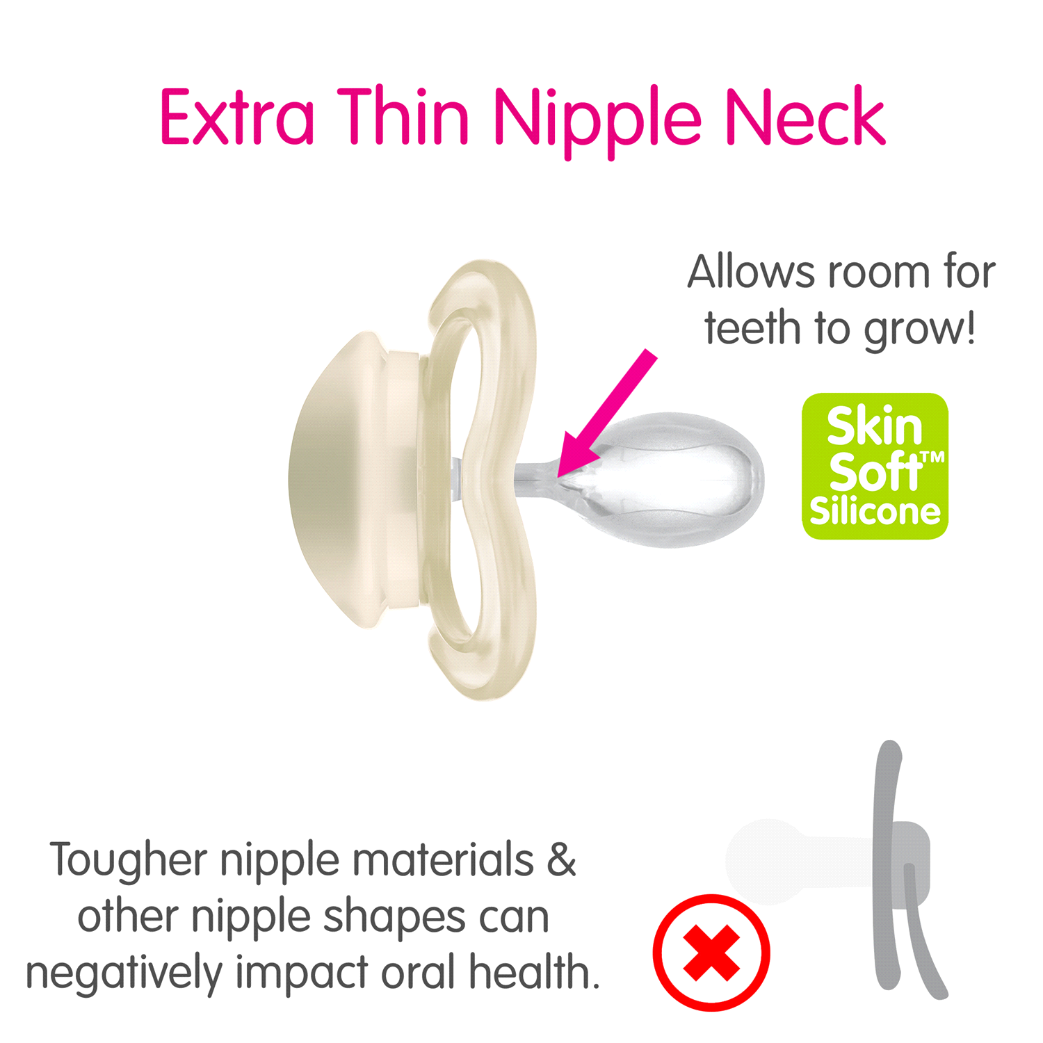 slide 3 of 4, Mam Supreme Night Pacifiers, 16 Months, Assorted Colors, 2 ct