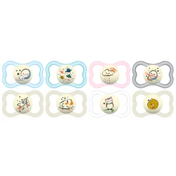 Mam Supreme Night Pacifiers, 16 Months, Assorted Colors