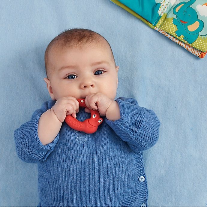 slide 2 of 7, MAM Friends Snail Natural Rubber Teether - Red, 1 ct