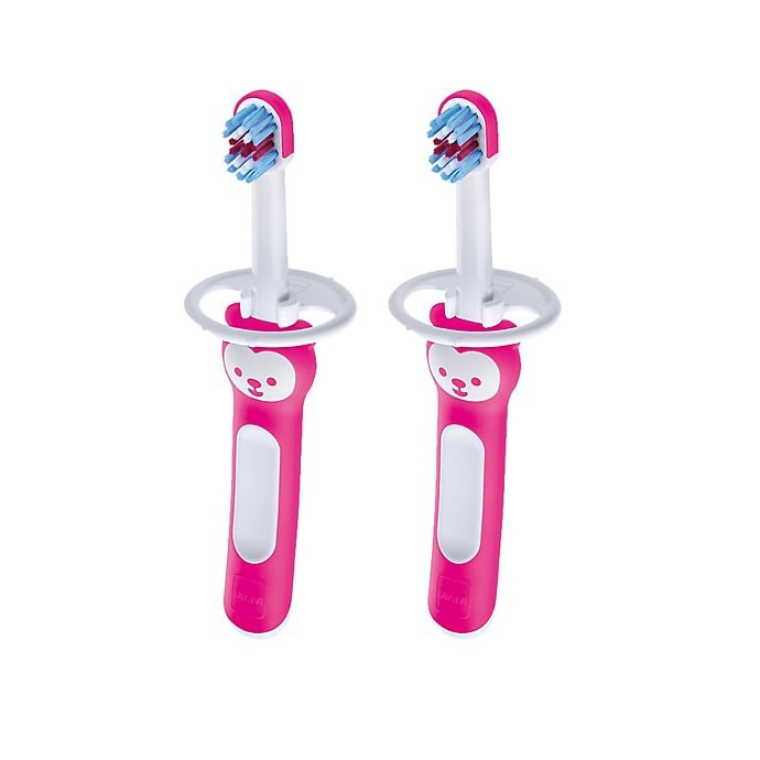 slide 1 of 2, MAM Baby's Toothbrush - Pink, 1 ct