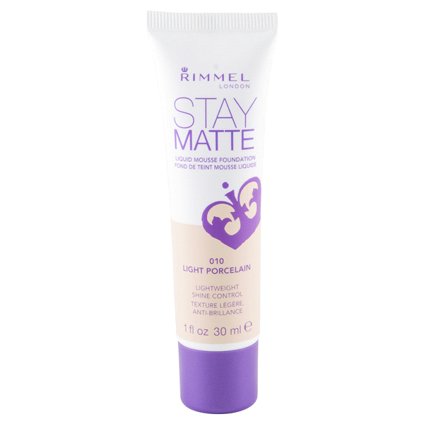 slide 1 of 1, Rimmel London Stay Matte Liquid Mousse Foundation Light Porcelain, 1 oz