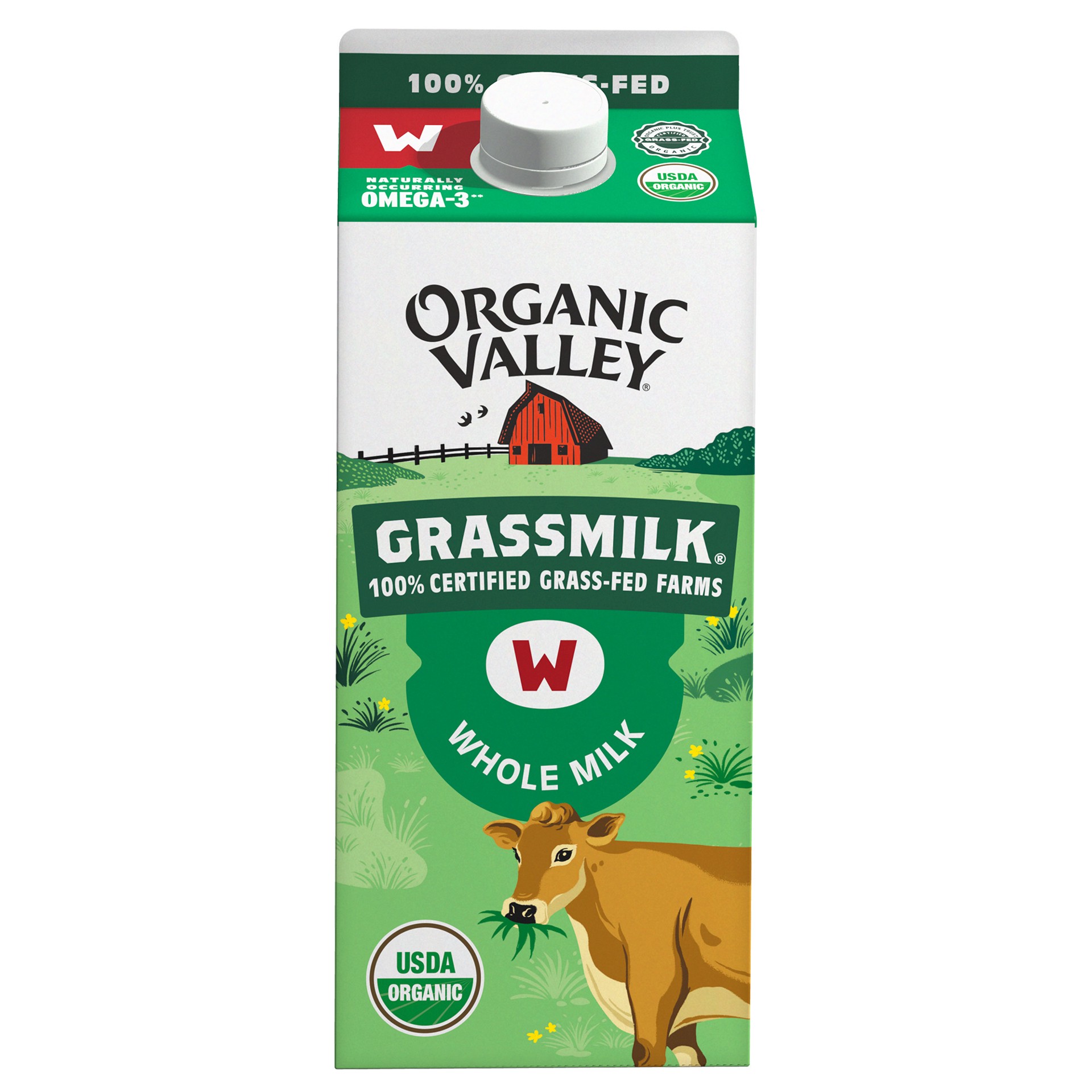 slide 1 of 9, ORGANIC VALLEY Grassmilk Organic Whole Milk, 64 oz, 64 oz