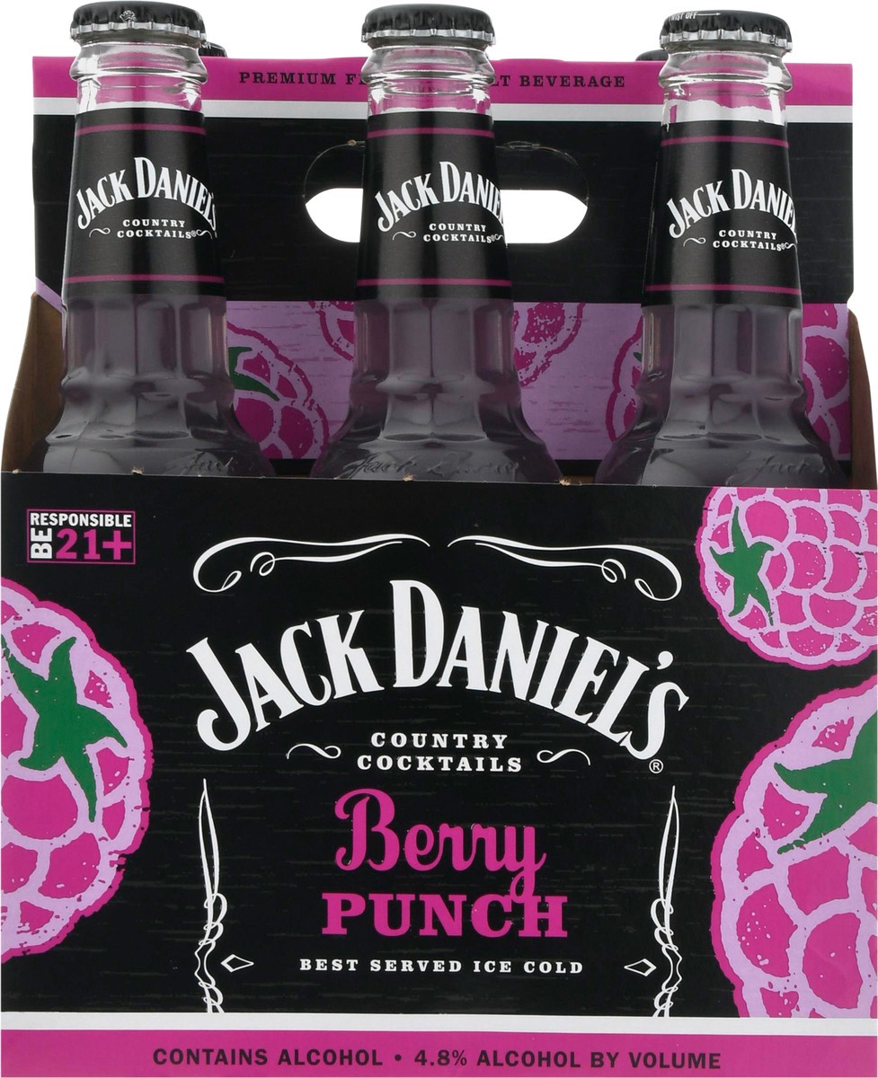slide 1 of 9, Jack Daniel's Berry Punch Country Cocktails 6 - 10 fl oz Bottles, 6 ct; 10 oz