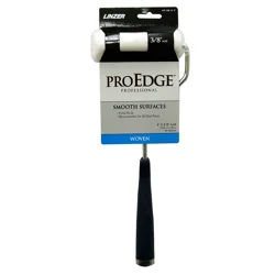 Linzer 4 inch white woven mini roller with frame