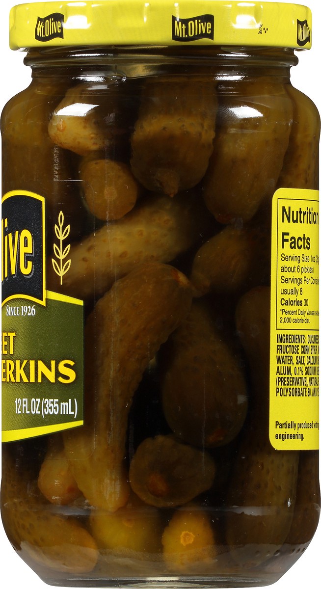 slide 5 of 11, Mt. Olive Sweet Baby Gherkins 12 fl oz Jar, 12 fl oz