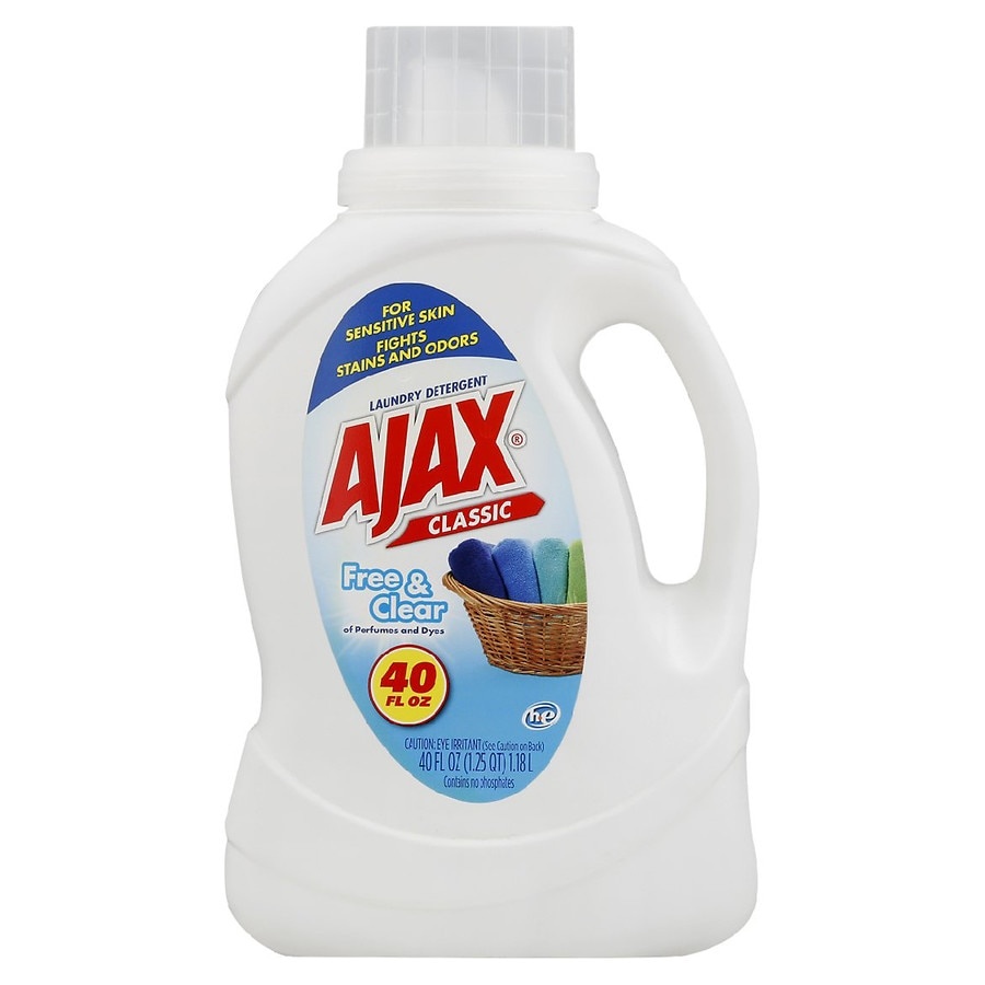 slide 1 of 1, Ajax Liquid Laundry Detergent - Unscented, 40 oz