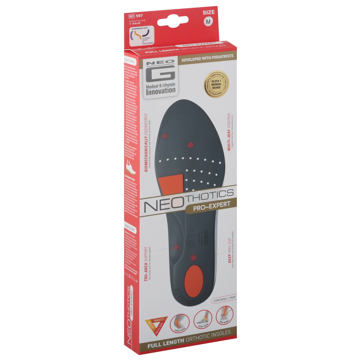 slide 6 of 9, Neo G Neothotics Pro-Expert Full Length Orthotic Insoles, 2 ct