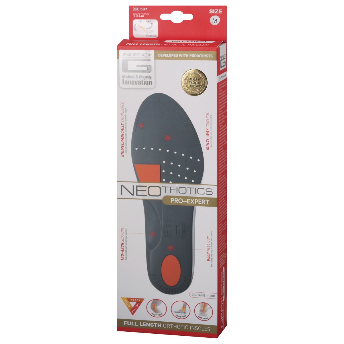 slide 9 of 9, Neo G Neothotics Pro-Expert Full Length Orthotic Insoles, 2 ct