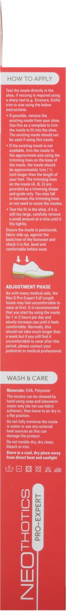 slide 7 of 9, Neo G Neothotics Pro-Expert Full Length Orthotic Insoles, 2 ct