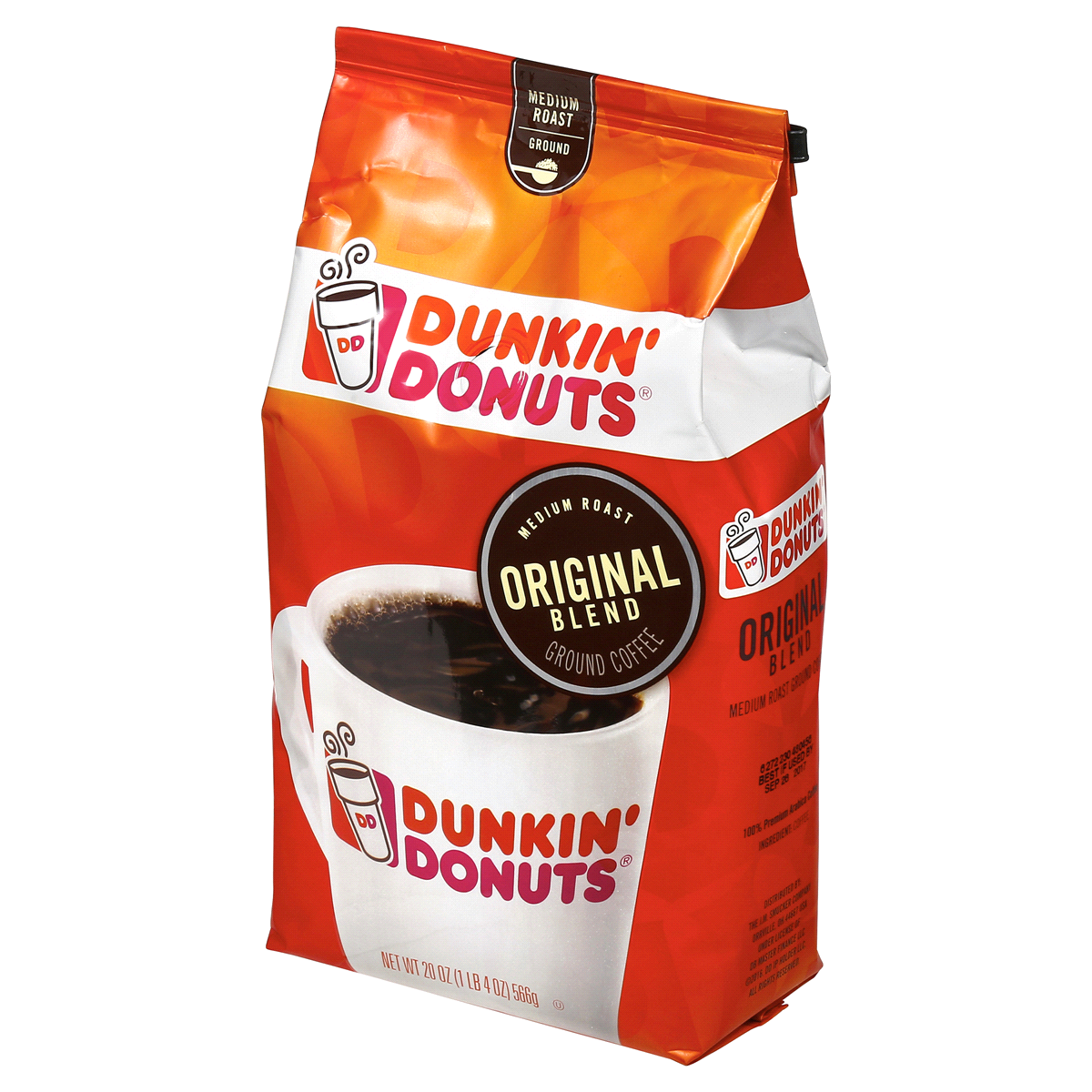 slide 6 of 7, Dunkin' Original Blend Medium Roast Ground Coffee, 20 oz